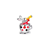 Cargar imagen en la galería, Charm Taza Con Conejo Blanco Alicia En El País De Las Maravillas