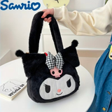 Cargar imagen en la galería, Bolso Kuromi Con Moño De Cuadros