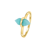 Cargar imagen en la galería, Anillo Cristal Azul Forma Cuarzo