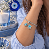 Cargar imagen en la galería, Charm Mano Hamsa Y Ojo Turco Azul