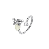Cargar imagen en la galería, Anillo Luciérnaga Que Brilla En Oscuridad Con Cristal De Corazón