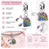 Cargar imagen en la galería, Charm Mochila Arcoíris Y Audífonos