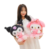 Cargar imagen en la galería, Peluche Kuromi Con Corazon Rosa Con Listón