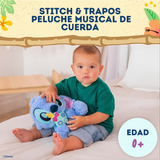 Cargar imagen en la galería, Peluche Stitch Con Trapos De Cuerda Musical