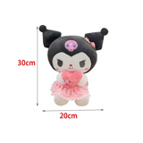 Cargar imagen en la galería, Peluche Kuromi Con Corazon Rosa Con Listón