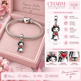 Cargar imagen en la galería, Charm Blanca Nieves Con Corazón Rojo