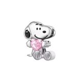 Cargar imagen en la galería, Charm Snoopy Con Corazón Rosa