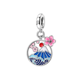 Cargar imagen en la galería, Charm Monte Fuji Japón Con Flor De Cerezo