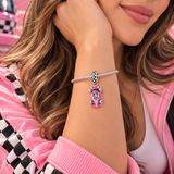 Cargar imagen en la galería, Charm Auto De Carrera Rosa Fórmula 1
