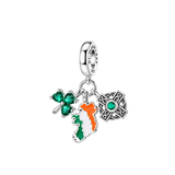 Cargar imagen en la galería, Charm Trébol, Cruz Celta Y Mapa Irlanda
