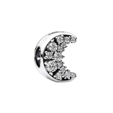 Cargar imagen en la galería, Charm Media Luna Con Cristales Brillantes