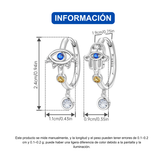 Cargar imagen en la galería, Aretes Ojo Turco Y Hamsa Con Cristales