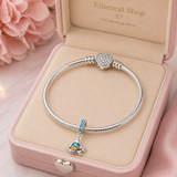 Cargar imagen en la galería, Charm Pez Flounder Con Infinito La Sirenita