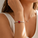 Cargar imagen en la galería, Charm Fresa Plata Esterlina