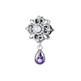 Cargar imagen en la galería, Charm Flor Vintage Con Cristales
