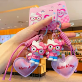 Cargar imagen en la galería, Llavero Corazón Hello Kitty Rosa