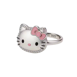 Cargar imagen en la galería, Anillo Hello Kitty Con Moño Rosa