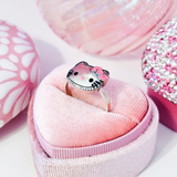 Cargar imagen en la galería, Anillo Hello Kitty Con Moño Rosa