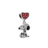 Cargar imagen en la galería, Charm Snoopy Con Corazón Rojo