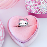 Cargar imagen en la galería, Anillo Hello Kitty Con Moño Rosa