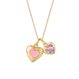Cargar imagen en la galería, Collar Con Corazones Asimétricos
