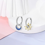 Cargar imagen en la galería, Aretes Huggies Luna Y Sol