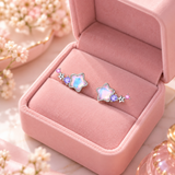 Cargar imagen en la galería, Aretes Estrellas Rosas Tornasol