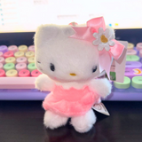 Cargar imagen en la galería, Peluche Llavero Hello Kitty Flor Vestido Rosa