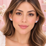 Cargar imagen en la galería, Aretes Estrellas Rosas Tornasol