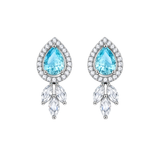 Cargar imagen en la galería, Aretes Gotas Azules Resplandecientes