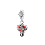 Cargar imagen en la galería, Charm Corazón Con Cruz Barroca