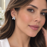 Cargar imagen en la galería, Aretes Estrellas De Cristal Brillante