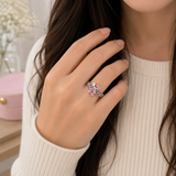 Cargar imagen en la galería, Anillo Hello Kitty Con Corazones Rosa