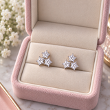 Cargar imagen en la galería, Aretes Estrellas De Cristal Brillante