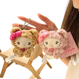 Cargar imagen en la galería, Peluche Llavero Hello Kitty Disfraz Leopardo Rosa