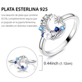 Cargar imagen en la galería, Anillo Media Luna De Cristales Con Perla