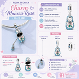 Cargar imagen en la galería, Charm Muñeca Matrioska Color Azul Con Mini Figura