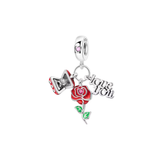 Cargar imagen en la galería, Charm Rosa, Anillo De Compromiso Y Letras Te Amo