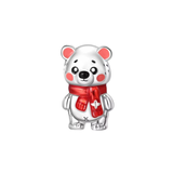 Cargar imagen en la galería, Charm Polar Navidad Con Bufanda Roja