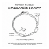Cargar imagen en la galería, Brazalete Eslabones Me Con Cadena De Cristales