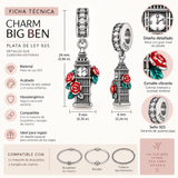 Cargar imagen en la galería, Charm Big Ben Con Flores Londres