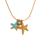 Cargar imagen en la galería, Collar Estrellas De Mar Asimétricas