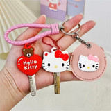 Cargar imagen en la galería, Cubre Llaves Hello Kitty Y Corazón Con Oso