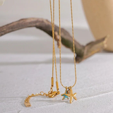 Cargar imagen en la galería, Collar Estrellas De Mar Asimétricas