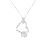 Cargar imagen en la galería, Collar Corazón Con Corazones Colgantes