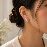 Cargar imagen en la galería, Aretes Hada Cristal Circular Rosa