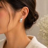 Cargar imagen en la galería, Aretes Hada Cristal Circular Rosa
