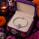 Cargar imagen en la galería, Charm Calavera Con Mariposas De Colores