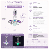 Cargar imagen en la galería, Charm Luciérnaga Morada Brilla En La Oscuridad