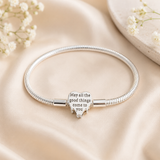 Cargar imagen en la galería, Brazalete Corazón Rosa Con Alas De Cristal